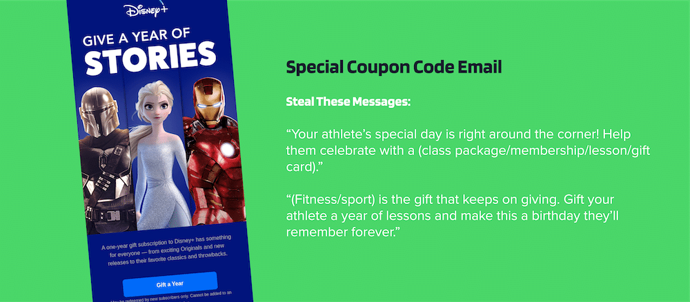 Upper hand – customer birthday email campaign
