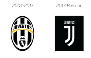 Upper hand – juventus logo before and after