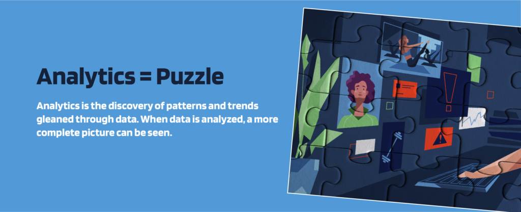 – upper hand Upper hand – analytics = puzzle