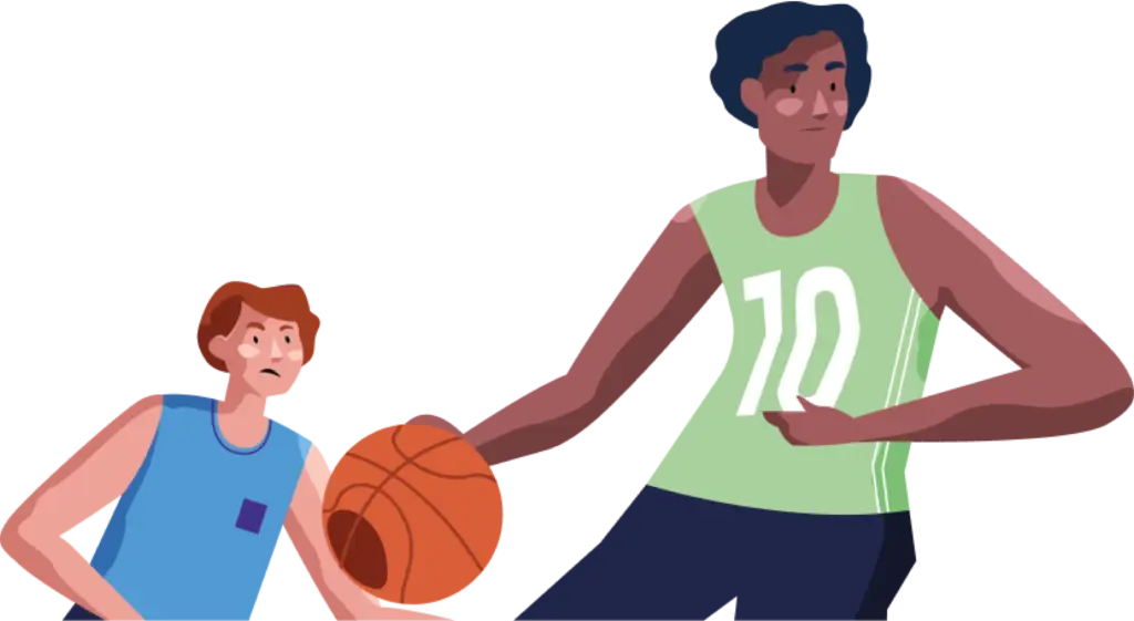 Basketball illustration 2 – upper hand – upper hand Upper hand – upper hand –