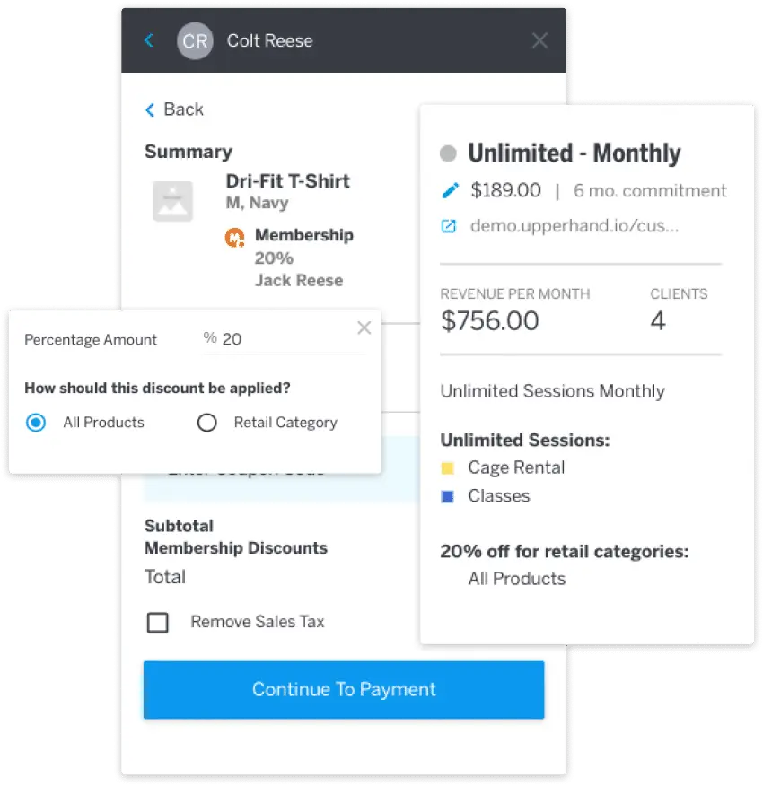 Upper hand – upper hand – retail membership software payment