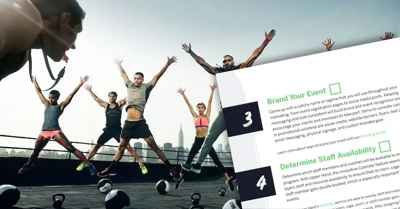 Upper hand – upper hand – checklist for planning sports events