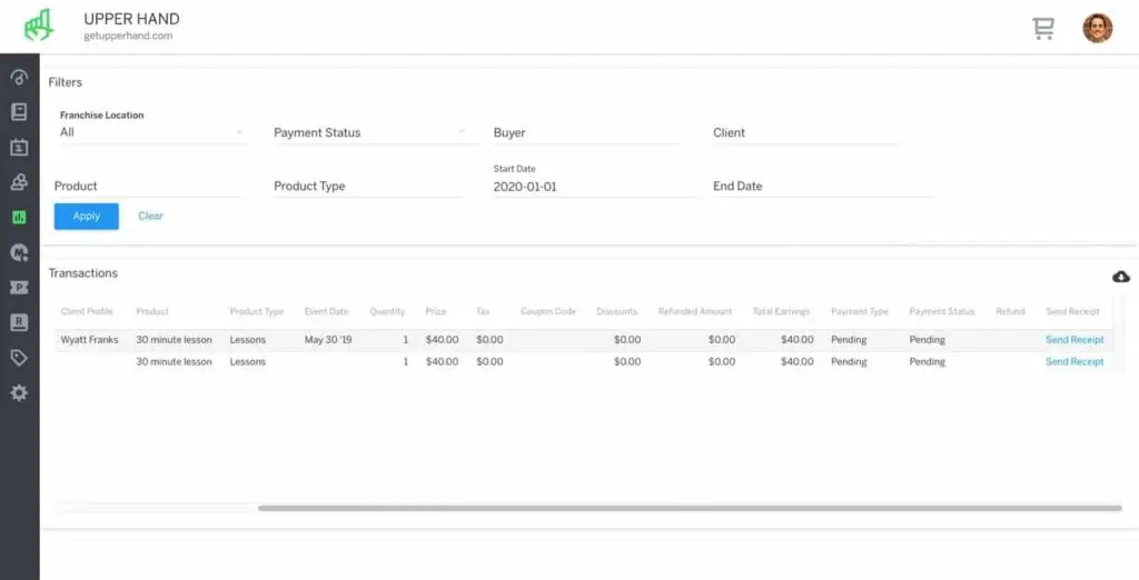 Admins can resend transaction receipts
