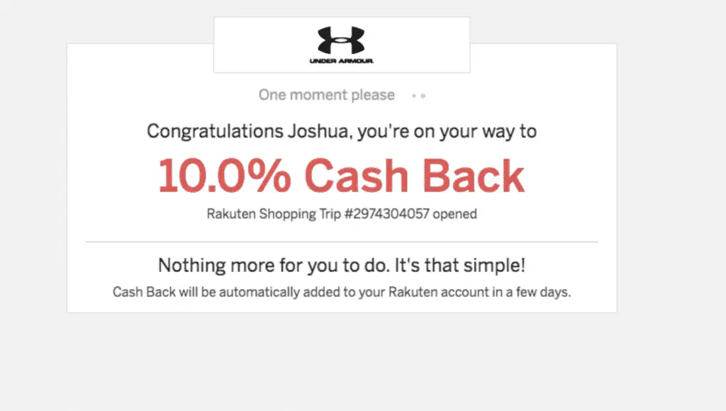 Upper hand – sports fitness cash back